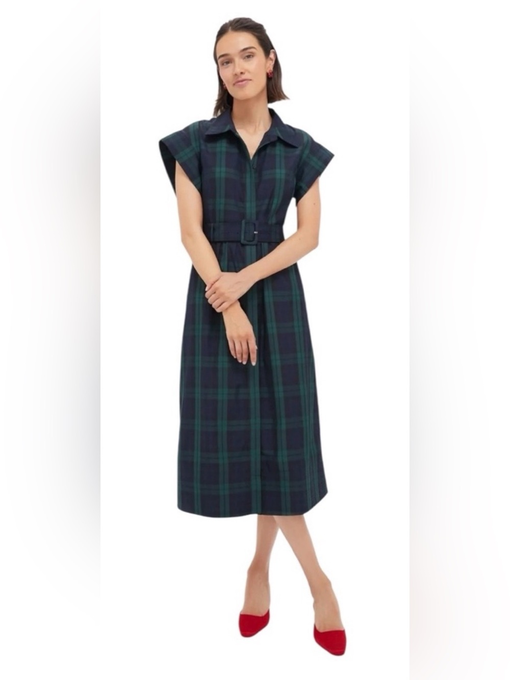 Tuckernuck NWT Blackwatch Plaid Tartan Chloe Dress M